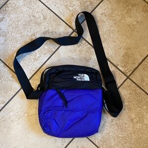 The North Face Purple and Black Shoulder Crossbody Bag
